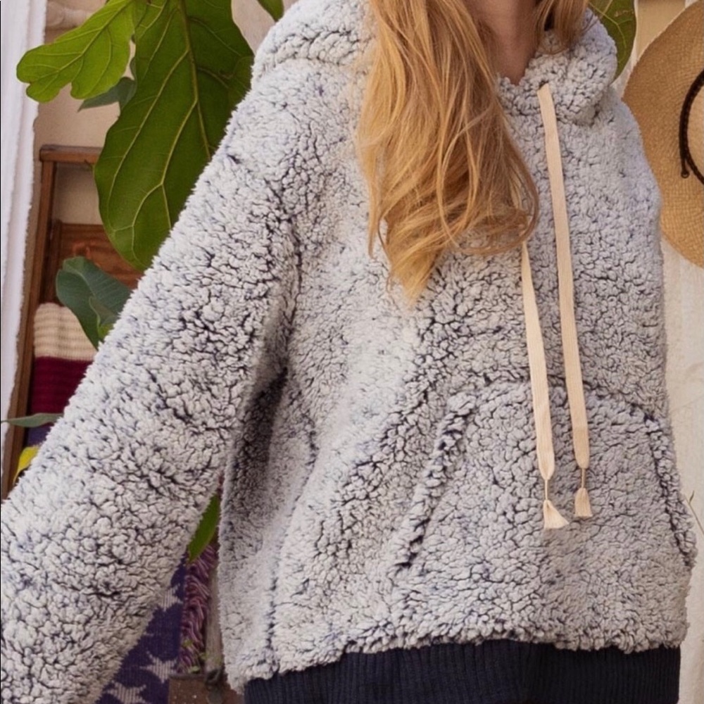 POL Gorgeous Denim Sherpa Hoodie - Picture 5 of 7